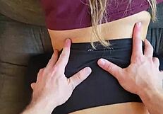 Scarlet Winters rips Lululemon leggings during fuck.