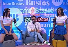 Hot Latin Stepsisters Riding The Fuck Machine Together On Juanbustospodcast!