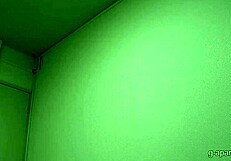 natural tits japanese girl changes from see-through lingerie to flight attendant uniform.