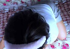 i was alone in my room watching tv when my p suddenly visits the mexican college girl