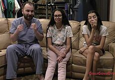 the sisters 1st gyno exam - angel santana & aria nicole