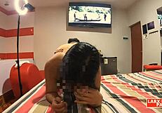 Room casting 8 perla se deja chupar la concha en doggystyle y lo disfruta demasiado, moaning and spanking