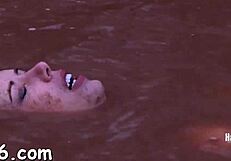 Oh, tossed up hotty is punished in garage!