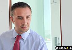 Milf boss demands big dick employee fuck her asshole