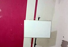 Street painter fucks horny teen after seeing her ass!