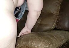 moaning milf screams as i fuck her in a pink thong