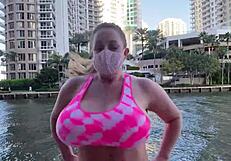 Insatiable BBW Hot Ass Hollywood Rides Rome Majors Massive Cock in California