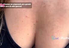 Naughty Couple Having Sex In Public With Cars Passing By And Seeing Everything