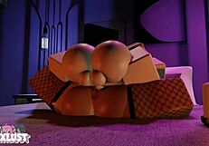 cute couple breeds romantically for triplets