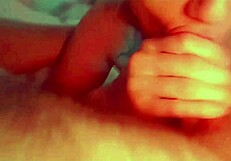 Blonde sucks her boyfriends cock