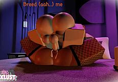 cute couple breeds romantically for triplets