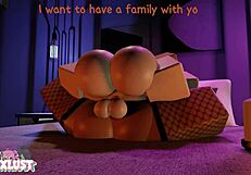 cute couple breeds romantically for triplets