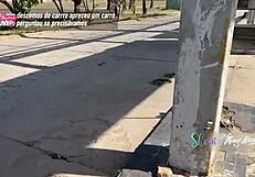 Naughty Couple Having Sex In Public With Cars Passing By And Seeing Everything