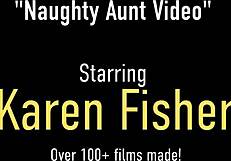 gorgeous cougar strokes and fucks lucky dick