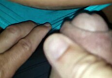 Karina and Lucas cumshot in wife's panties