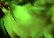 Smiley Joy enjoys tasting Slick Rick's dipstick