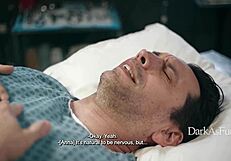 Fucking demon squirts milk into nurse's mouth