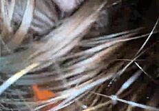 Why did I open my stepsister's buttocks? She wouldn't wake for the facial