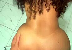 Horny neighbor cheats on husband with plumber, showing big ass