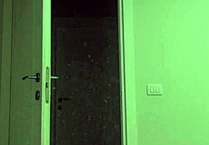 Horny ghostface girlfriend sneaks in for sex.