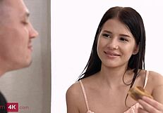 Sofa Weber - Cute Teen 18+ Fucks With Bf After Dessert