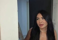 my husband is away, so my horny neighbor alejandra palacios tries to make me cum