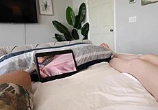 My step sis Dolly Paige suggests watching porn together, hinting at more intimate desires