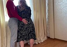 I persuaded mature stepmom to give blowjob and anal sex, oh yeah!