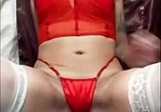 Whore mommy noel fills all her holes with dildo until she squirts wildly.