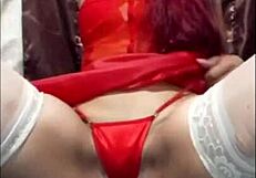 Whore mommy noel fills all her holes with dildo until she squirts wildly.