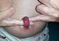 Kinky Milf Stretches Nipple Piercing With Two Fingers!