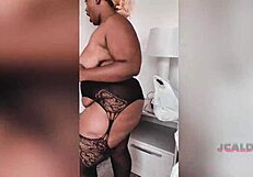 Pa Oils Down Big Booty Juicy Ass With Gloves In Latex Pov!