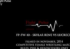 skylar rene shows off her wrestling skills in competition