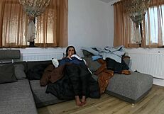 Milfycalla masturbates while wearing down jackets in this preview