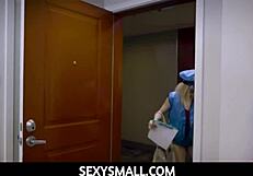 Sexysmall 18+ - Tiny 18+ Little 18+ Blonde Teen 18+ Mail Carrier Fucked By Big Dick Customer - Minxx Marley