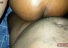 Tempting ebony shaft pounded intensely