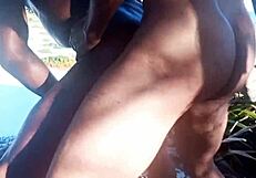 I spotted the muscular lifeguard on the dunes and turned him into my slut pounding deep