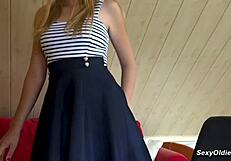 Teen Seduces and Fucks Old Man Hugo in Office