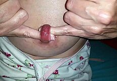 Kinky Milf Stretches Nipple Piercing With Two Fingers!