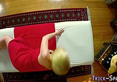 Duped massaged babe spunk 😏