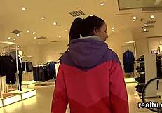 Exceptional Czech Chick Tempted In Shopping Centre, Shagged In POV