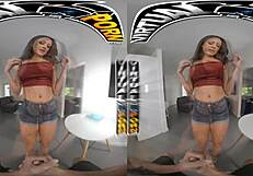 cassie del isla teaches filthy rich french anal sex in virtual porn?