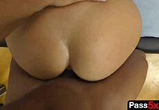 Step brother desperately needs his lucky colombia shirt for copa america, but horny step sis demands intense fucks.