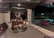 teasing this snow bunny before getting intimate sex with a follower