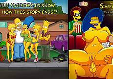 Naughtiness at the movies the simpsons porn comics