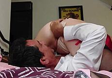 1420 - Clothed Red Satin And White Satin Panties White Slut Fuck Doggystyle Pov Dirty French Talk Rimming