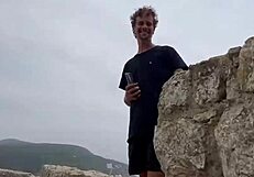 Damiana Flowers Fucks Outdoors In European Castle With Big Ass