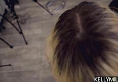 bouncing her big ass on his dick with her boobies in his face pushes him to the limit - hadley haze