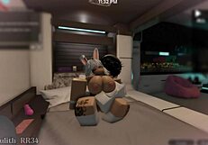 teasing this snow bunny before getting intimate sex with a follower