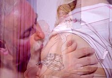 old bulky dude casually takes young 18+ russian teen in missionary